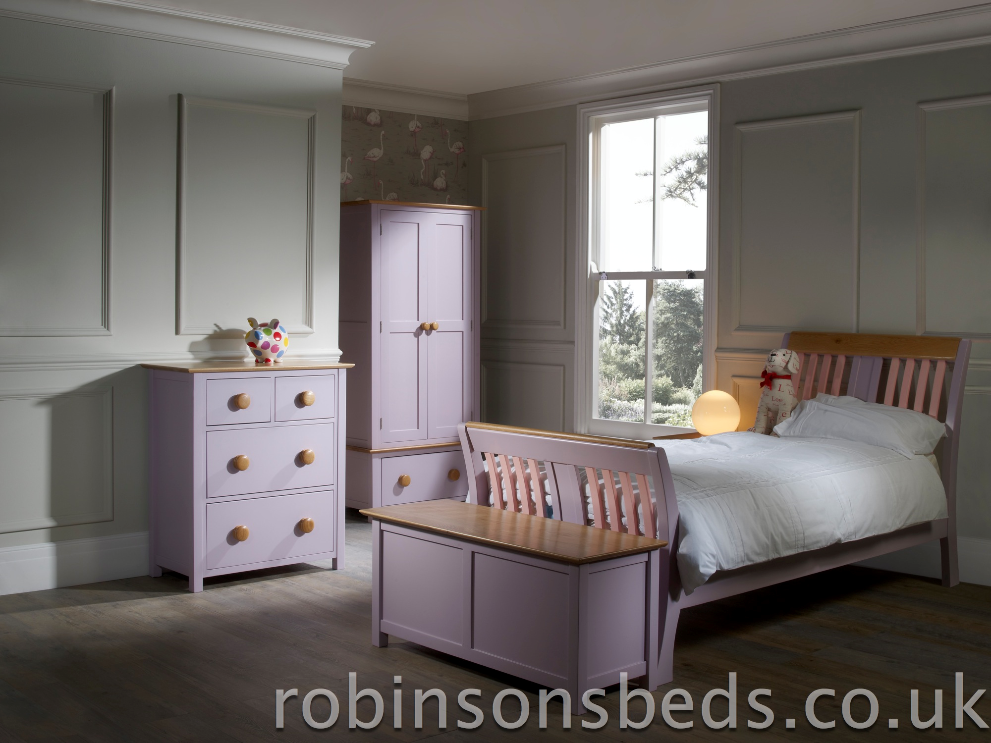 Lilac child's bedroom