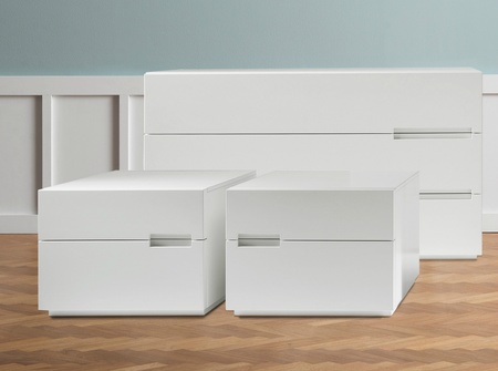 Dall'Agnese Asola 2 Drawer Bedside Cabinet - in many colours
