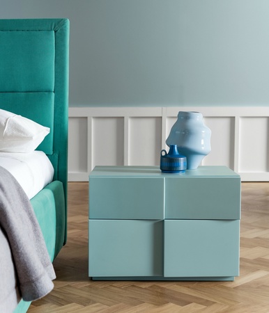 Dall'Agnese Tip Tap 2 Drawer Bedside Cabinet - in many colours