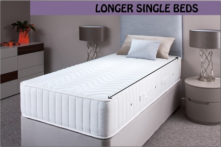 Longer Length Single Divan Beds