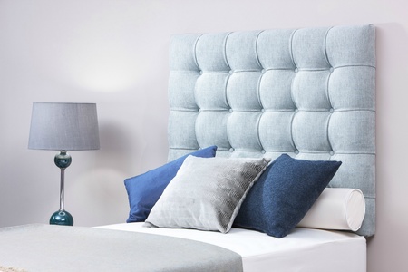 Luxury Velvet Upholstered Single, White Single Bed With Padded Headboard
