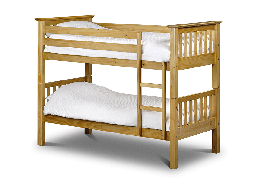 White Painted Bunk Beds Quality Pine, Detachable Bunk Beds With Storage
