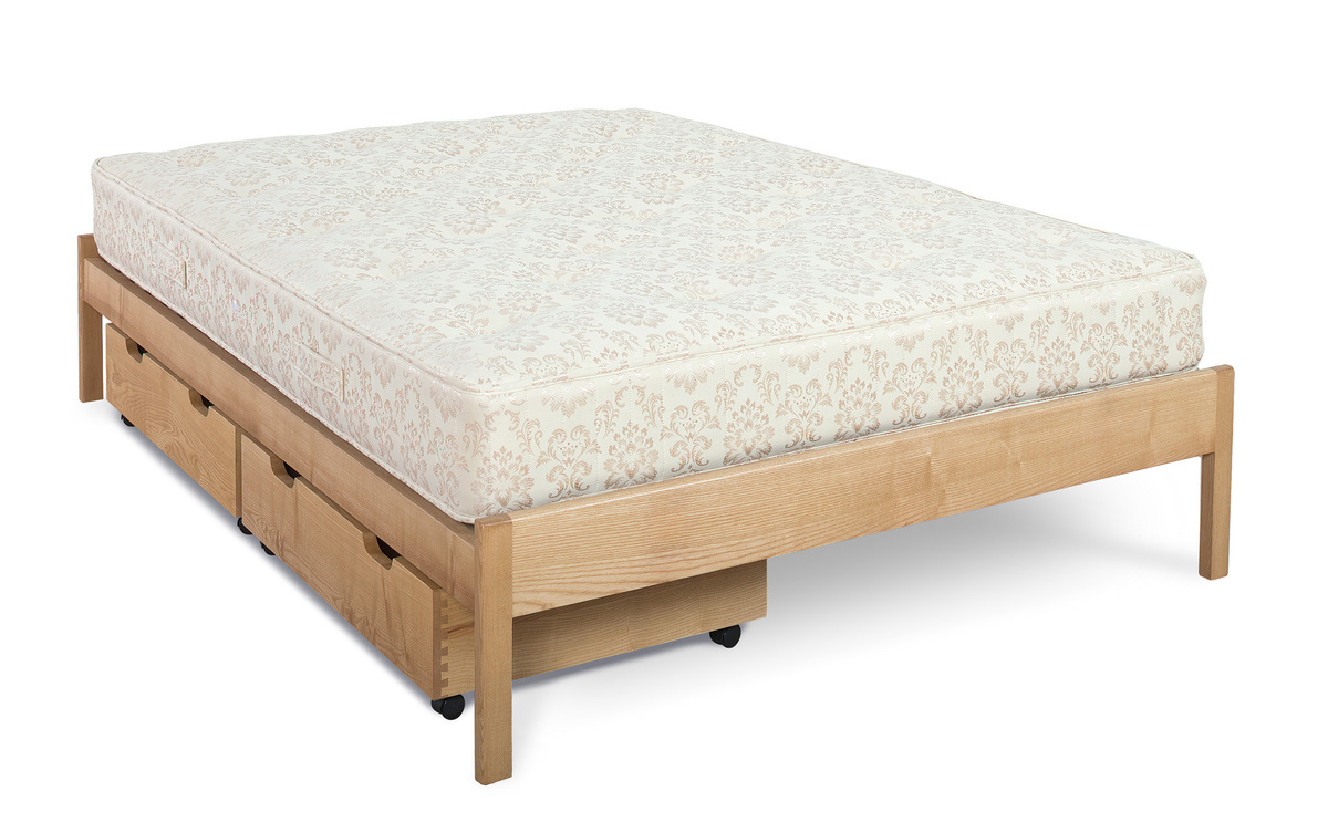 Solid Hardwood Slatted Bed Base, Slatted Bed Base King Size